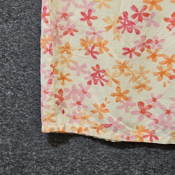 Liz Claiborne Lizport‎ Sheath Dress Women Size 6 Linen Blend Yellow Pink Floral - Picture 3 of 16